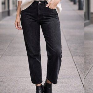 Judy Blue Black Marlowe Arc Leg Jeans High Rise V Waist Size 9/29 Straight